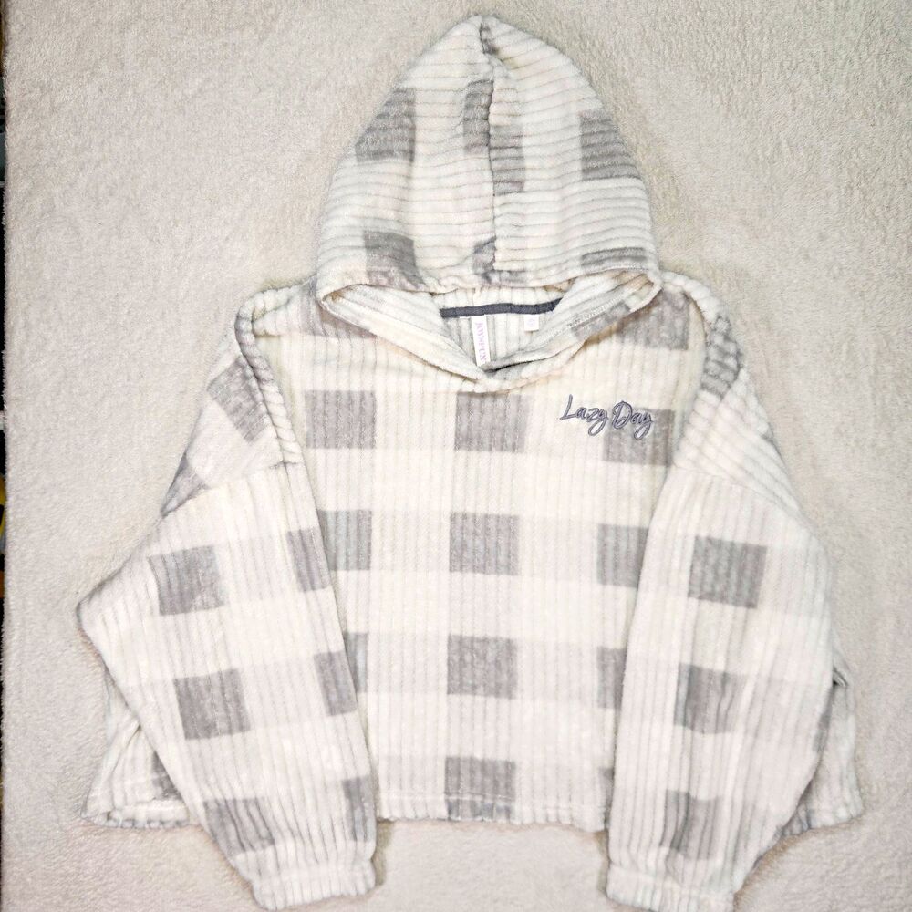 JOYSPUN Women’s XL Hooded Lazy Day Sweatshirt Fleece
